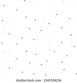 Grunge overlay layer. Abstract black and white vector background. Monochrome vintage surface with dirty pattern in cracks, spots, dots. Old wall in dark horror style design