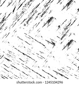 Grunge overlay layer. Abstract black and white vector background. Monochrome vintage surface with dirty pattern in cracks, spots, dots. Old wall in dark horror style design