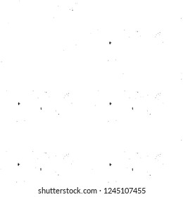 Grunge overlay layer. Abstract black and white vector background. Monochrome vintage surface with dirty pattern in cracks, spots, dots. Old wall in dark horror style design