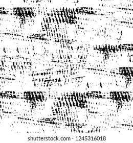 Grunge overlay layer. Abstract black and white vector background. Monochrome vintage surface with dirty pattern in cracks, spots, dots. Old wall in dark horror style design