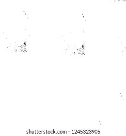 Grunge overlay layer. Abstract black and white vector background. Monochrome vintage surface with dirty pattern in cracks, spots, dots. Old wall in dark horror style design