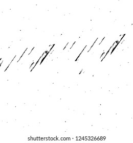 Grunge overlay layer. Abstract black and white vector background. Monochrome vintage surface with dirty pattern in cracks, spots, dots. Old wall in dark horror style design