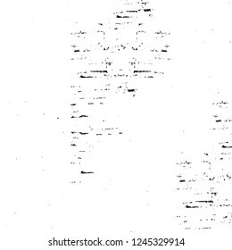 Grunge overlay layer. Abstract black and white vector background. Monochrome vintage surface with dirty pattern in cracks, spots, dots. Old wall in dark horror style design