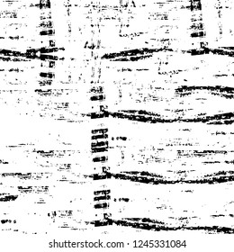 Grunge overlay layer. Abstract black and white vector background. Monochrome vintage surface with dirty pattern in cracks, spots, dots. Old wall in dark horror style design