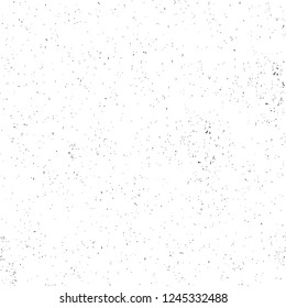 Grunge overlay layer. Abstract black and white vector background. Monochrome vintage surface with dirty pattern in cracks, spots, dots. Old wall in dark horror style design