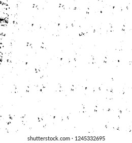 Grunge overlay layer. Abstract black and white vector background. Monochrome vintage surface with dirty pattern in cracks, spots, dots. Old wall in dark horror style design