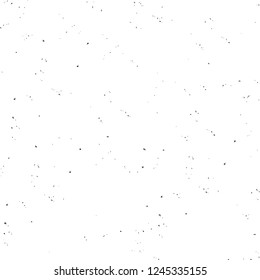 Grunge overlay layer. Abstract black and white vector background. Monochrome vintage surface with dirty pattern in cracks, spots, dots. Old wall in dark horror style design