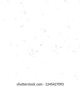 Grunge overlay layer. Abstract black and white vector background. Monochrome vintage surface with dirty pattern in cracks, spots, dots. Old wall in dark horror style design