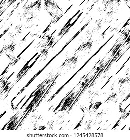 Grunge overlay layer. Abstract black and white vector background. Monochrome vintage surface with dirty pattern in cracks, spots, dots. Old wall in dark horror style design