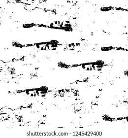 Grunge overlay layer. Abstract black and white vector background. Monochrome vintage surface with dirty pattern in cracks, spots, dots. Old wall in dark horror style design