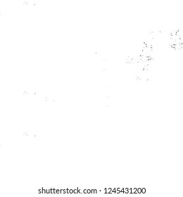 Grunge overlay layer. Abstract black and white vector background. Monochrome vintage surface with dirty pattern in cracks, spots, dots. Old wall in dark horror style design