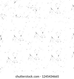 Grunge overlay layer. Abstract black and white vector background. Monochrome vintage surface with dirty pattern in cracks, spots, dots. Old wall in dark horror style design