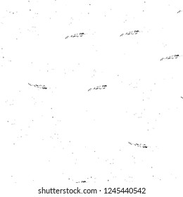 Grunge overlay layer. Abstract black and white vector background. Monochrome vintage surface with dirty pattern in cracks, spots, dots. Old wall in dark horror style design