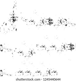 Grunge overlay layer. Abstract black and white vector background. Monochrome vintage surface with dirty pattern in cracks, spots, dots. Old wall in dark horror style design