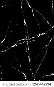 Grunge overlay layer. Abstract black and white vector background. Monochrome vintage surface with dirty pattern in cracks, spots, dots. Old wall in dark horror style design