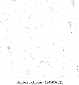 Grunge overlay layer. Abstract black and white vector background. Monochrome vintage surface with dirty pattern in cracks, spots, dots. Old painted wall in dark horror style design