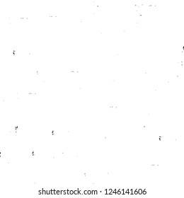 Grunge overlay layer. Abstract black and white vector background. Monochrome vintage surface with dirty pattern in cracks, spots, dots. Old painted wall in dark horror style design