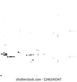 Grunge overlay layer. Abstract black and white vector background. Monochrome vintage surface with dirty pattern in cracks, spots, dots. Old painted wall in dark horror style design