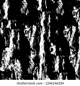 Grunge overlay layer. Abstract black and white vector background. Monochrome vintage surface with dirty pattern in cracks, spots, dots. Old painted wall in dark horror style design