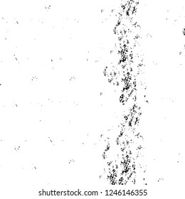 Grunge overlay layer. Abstract black and white vector background. Monochrome vintage surface with dirty pattern in cracks, spots, dots. Old painted wall in dark horror style design