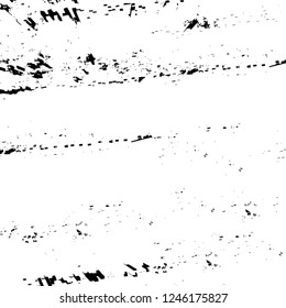 Grunge overlay layer. Abstract black and white vector background. Monochrome vintage surface with dirty pattern in cracks, spots, dots. Old painted wall in dark horror style design