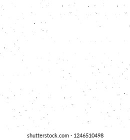 Grunge overlay layer. Abstract black and white vector background. Monochrome vintage surface with dirty pattern in cracks, spots, dots. Old painted wall in dark horror style design