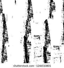 Grunge overlay layer. Abstract black and white vector background. Monochrome vintage surface with dirty pattern in cracks, spots, dots. Old painted wall in dark horror style design