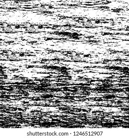 Grunge overlay layer. Abstract black and white vector background. Monochrome vintage surface with dirty pattern in cracks, spots, dots. Old painted wall in dark horror style design