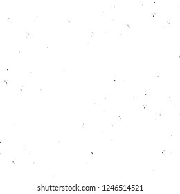 Grunge overlay layer. Abstract black and white vector background. Monochrome vintage surface with dirty pattern in cracks, spots, dots. Old painted wall in dark horror style design