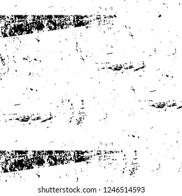 Grunge overlay layer. Abstract black and white vector background. Monochrome vintage surface with dirty pattern in cracks, spots, dots. Old painted wall in dark horror style design