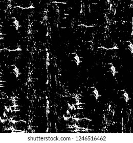 Grunge overlay layer. Abstract black and white vector background. Monochrome vintage surface with dirty pattern in cracks, spots, dots. Old painted wall in dark horror style design