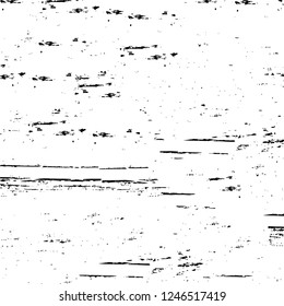 Grunge overlay layer. Abstract black and white vector background. Monochrome vintage surface with dirty pattern in cracks, spots, dots. Old painted wall in dark horror style design
