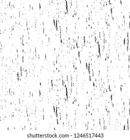Grunge overlay layer. Abstract black and white vector background. Monochrome vintage surface with dirty pattern in cracks, spots, dots. Old painted wall in dark horror style design