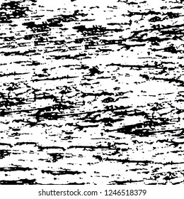 Grunge overlay layer. Abstract black and white vector background. Monochrome vintage surface with dirty pattern in cracks, spots, dots. Old painted wall in dark horror style design