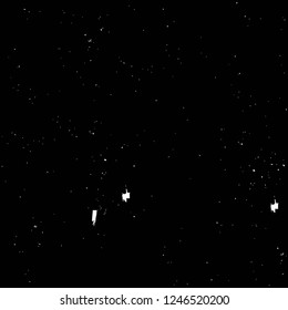 Grunge overlay layer. Abstract black and white vector background. Monochrome vintage surface with dirty pattern in cracks, spots, dots. Old painted wall in dark horror style design