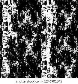 Grunge overlay layer. Abstract black and white vector background. Monochrome vintage surface with dirty pattern in cracks, spots, dots. Old painted wall in dark horror style design
