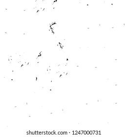 Grunge overlay layer. Abstract black and white vector background. Monochrome vintage surface with dirty pattern in cracks, spots, dots. Old painted wall in dark horror style design