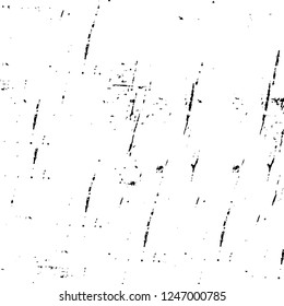 Grunge overlay layer. Abstract black and white vector background. Monochrome vintage surface with dirty pattern in cracks, spots, dots. Old painted wall in dark horror style design