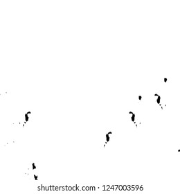 Grunge overlay layer. Abstract black and white vector background. Monochrome vintage surface with dirty pattern in cracks, spots, dots. Old painted wall in dark horror style design