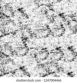 Grunge overlay layer. Abstract black and white vector background. Monochrome vintage surface with dirty pattern in cracks, spots, dots. Old painted wall in dark horror style design