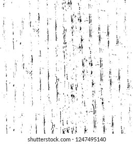 Grunge overlay layer. Abstract black and white vector background. Monochrome vintage surface with dirty pattern in cracks, spots, dots. Old painted wall in dark horror style design
