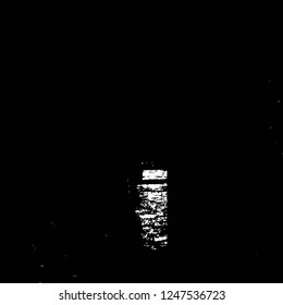 Grunge overlay layer. Abstract black and white vector background. Monochrome vintage surface with dirty pattern in cracks, spots, dots. Old painted wall in dark horror style design