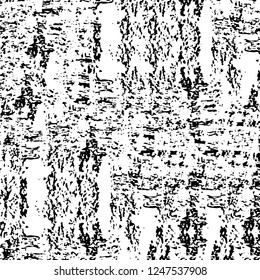 Grunge overlay layer. Abstract black and white vector background. Monochrome vintage surface with dirty pattern in cracks, spots, dots. Old painted wall in dark horror style design