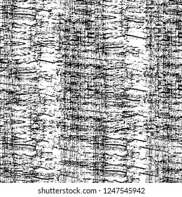 Grunge overlay layer. Abstract black and white vector background. Monochrome vintage surface with dirty pattern in cracks, spots, dots. Old painted wall in dark horror style design