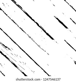 Grunge overlay layer. Abstract black and white vector background. Monochrome vintage surface with dirty pattern in cracks, spots, dots. Old painted wall in dark horror style design