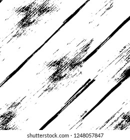 Grunge overlay layer. Abstract black and white vector background. Monochrome vintage surface with dirty pattern in cracks, spots, dots. Old painted wall in dark horror style design