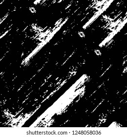 Grunge overlay layer. Abstract black and white vector background. Monochrome vintage surface with dirty pattern in cracks, spots, dots. Old painted wall in dark horror style design