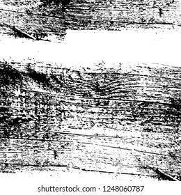 Grunge overlay layer. Abstract black and white vector background. Monochrome vintage surface with dirty pattern in cracks, spots, dots. Old painted wall in dark horror style design