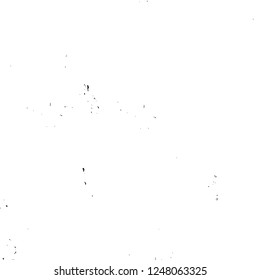 Grunge overlay layer. Abstract black and white vector background. Monochrome vintage surface with dirty pattern in cracks, spots, dots. Old painted wall in dark horror style design