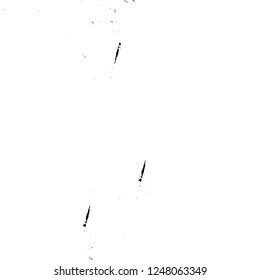 Grunge overlay layer. Abstract black and white vector background. Monochrome vintage surface with dirty pattern in cracks, spots, dots. Old painted wall in dark horror style design